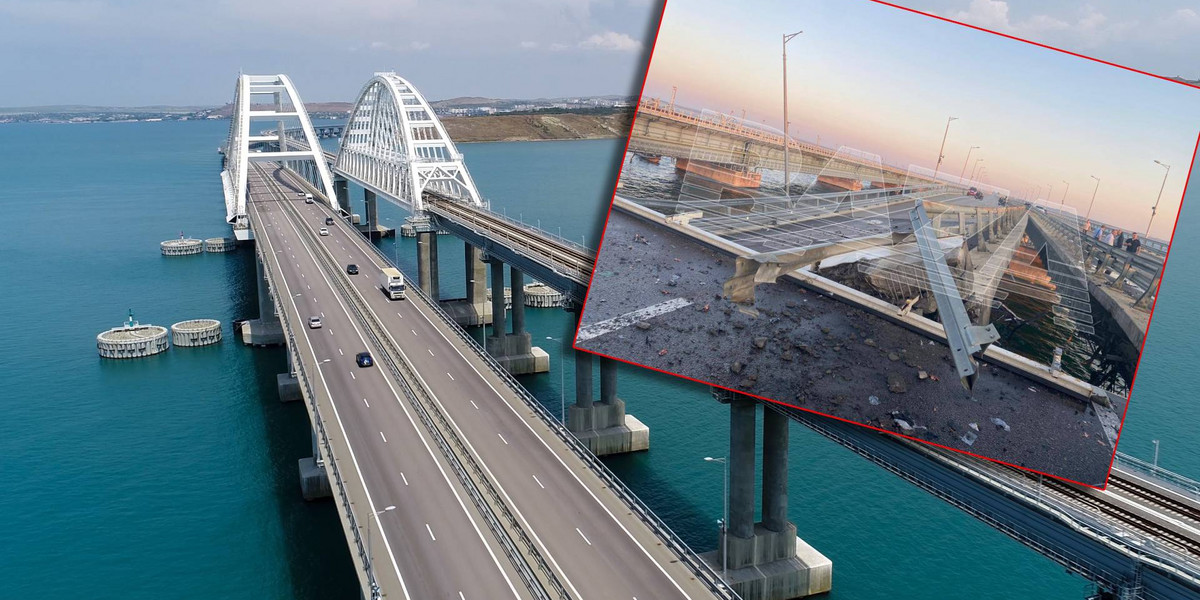 Most Krymski znów został uszkodzony