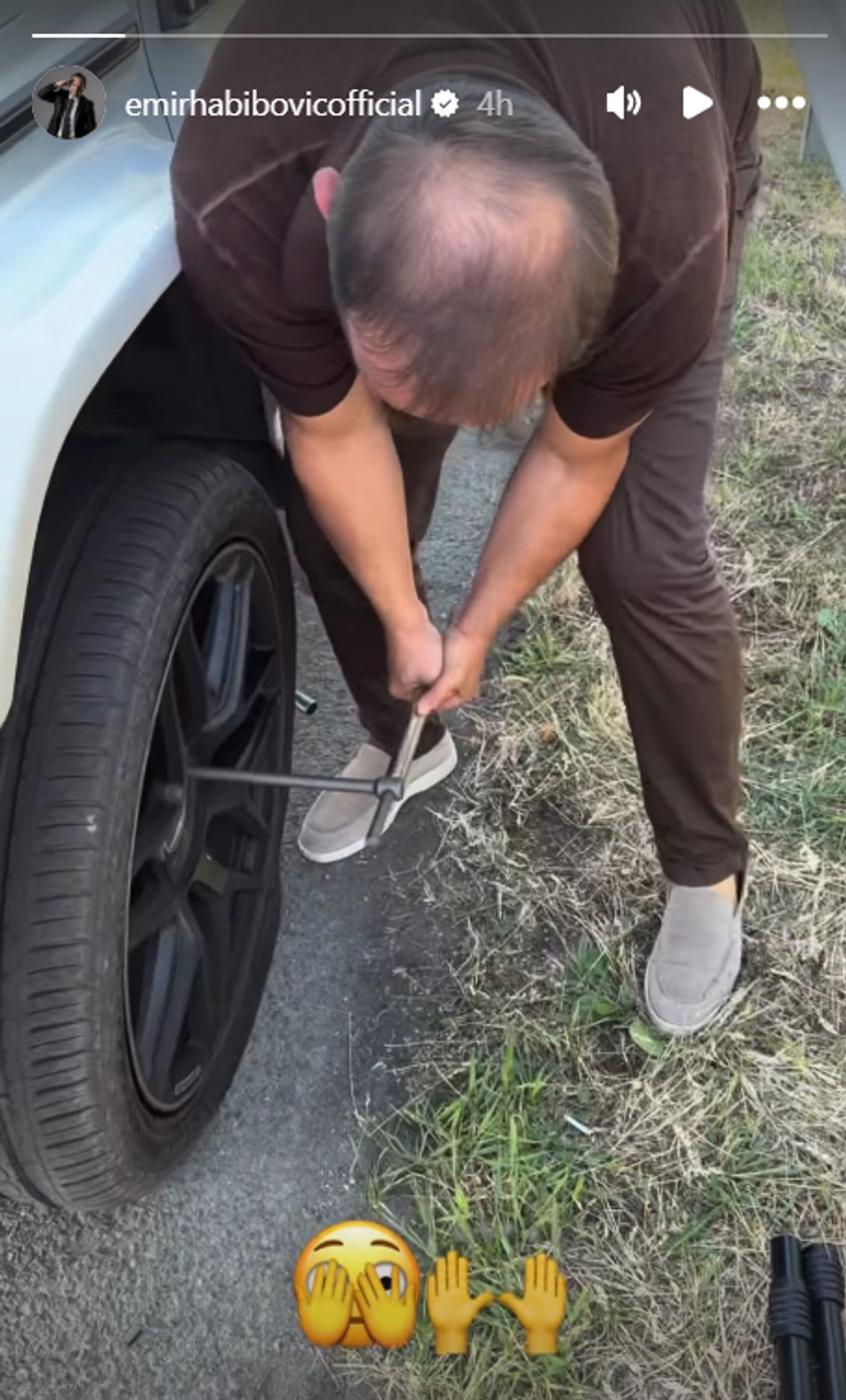Emiru Habiboviću pukla guma