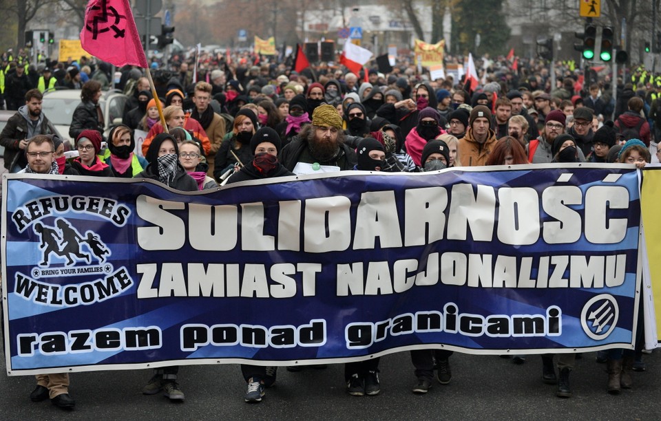 W Warszawie odbyła się manifestacja pod hasłem "Solidarność zamiast nacjonalizmu"