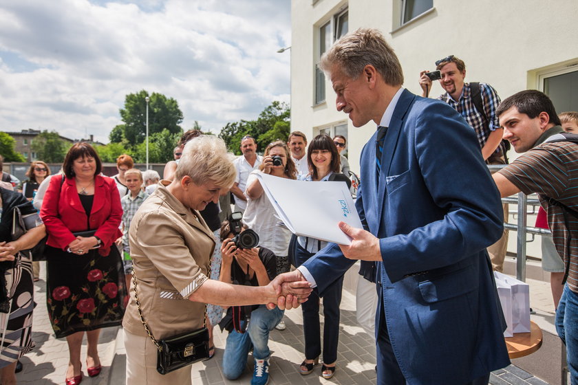 Prezydent rozmawia z mieszkańcami