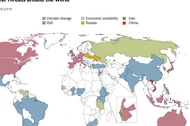 Czego się boimy? Mapa zagrożeń według Pew Research Center mapa inforgrafika 