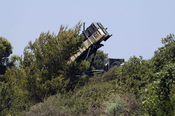 Wyrzutnie rakiet Patriot rozmieszczone przez izraelską armię w Hajfie, w Izraelu.