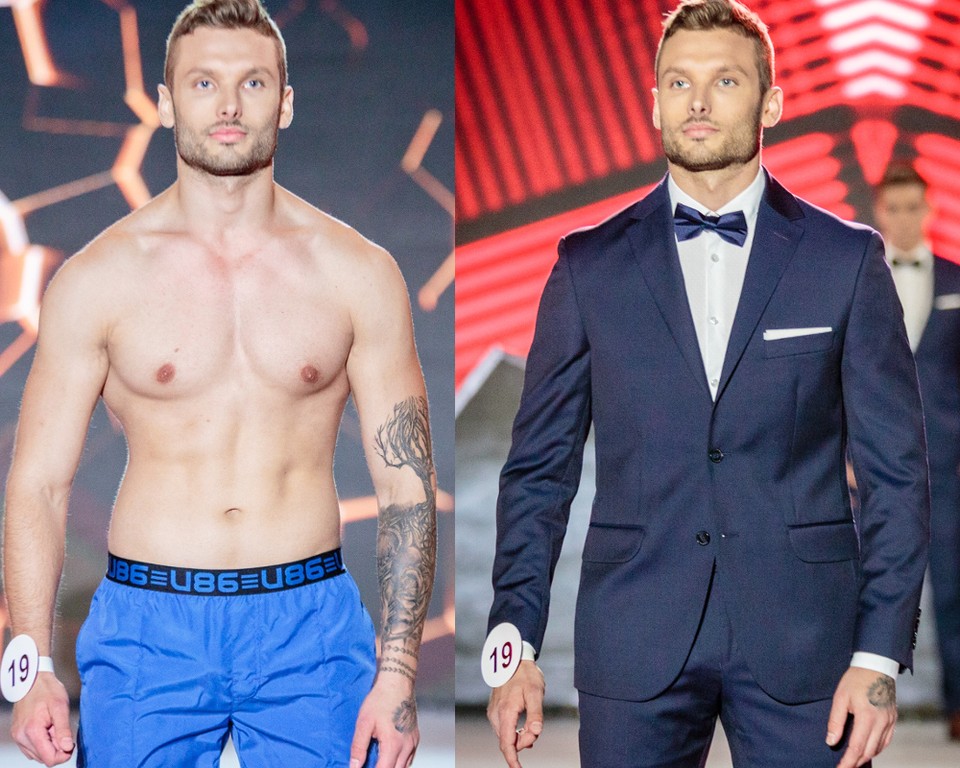 Amadeusz Sulisz w finale konkursu "Mister Polski 2018"