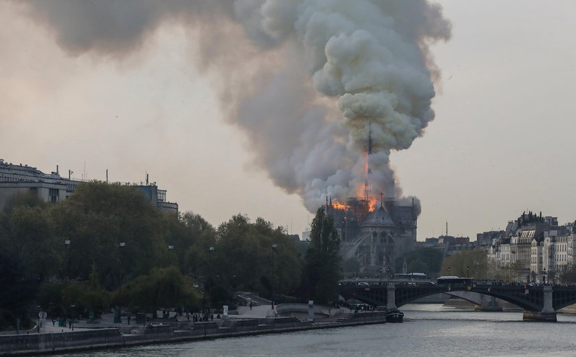 Pożar katedry Notre Dame w Paryżu