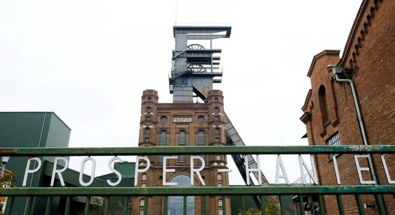 The headframe of the Prosper Haniel coal mine in Bottrop, which closes on Friday, is Germany's last black coal mine