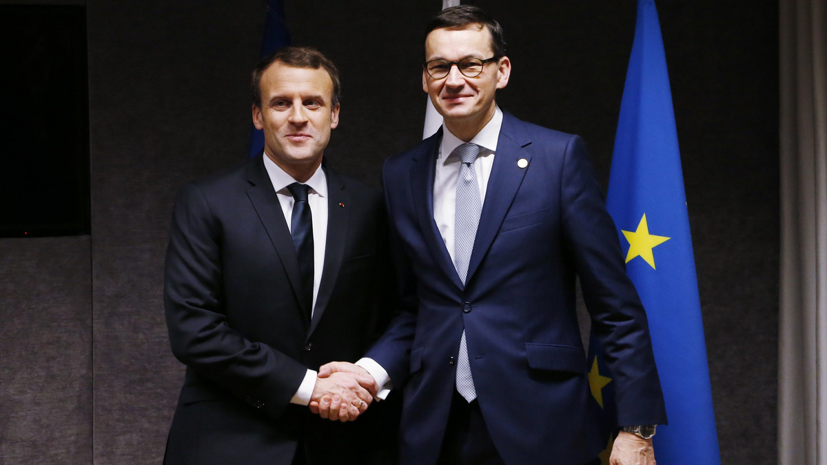 Premier Mateusz Morawiecki, który dziś spotkał się w Brukseli z prezydentem Francji Emmanuelem Macronem, powiedział dziennikarzom, że "były to dobre rozmowy". Jak poinformował, zaprosił Macrona na obchody 100. rocznicy odzyskania niepodległości przez Polskę, które odbędą się w przyszłym roku.