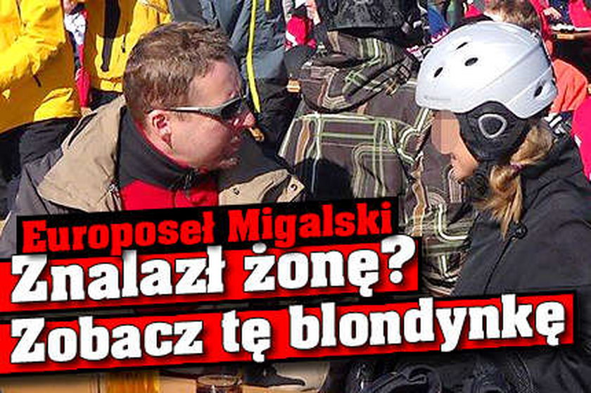 Europoseł Migalski znalazł żonę? Zobacz tą blondynkę!