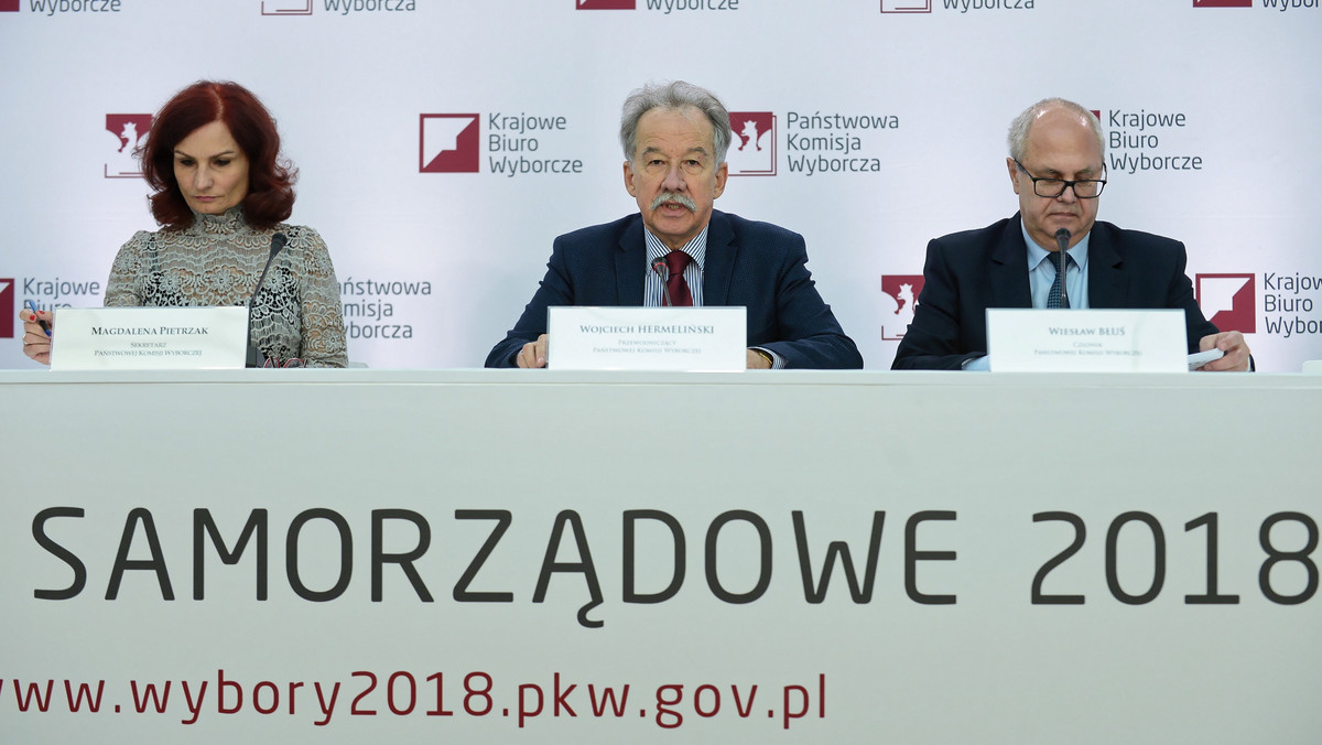 Wybory samorządowe 2018. Pierwsza konferencja PKW