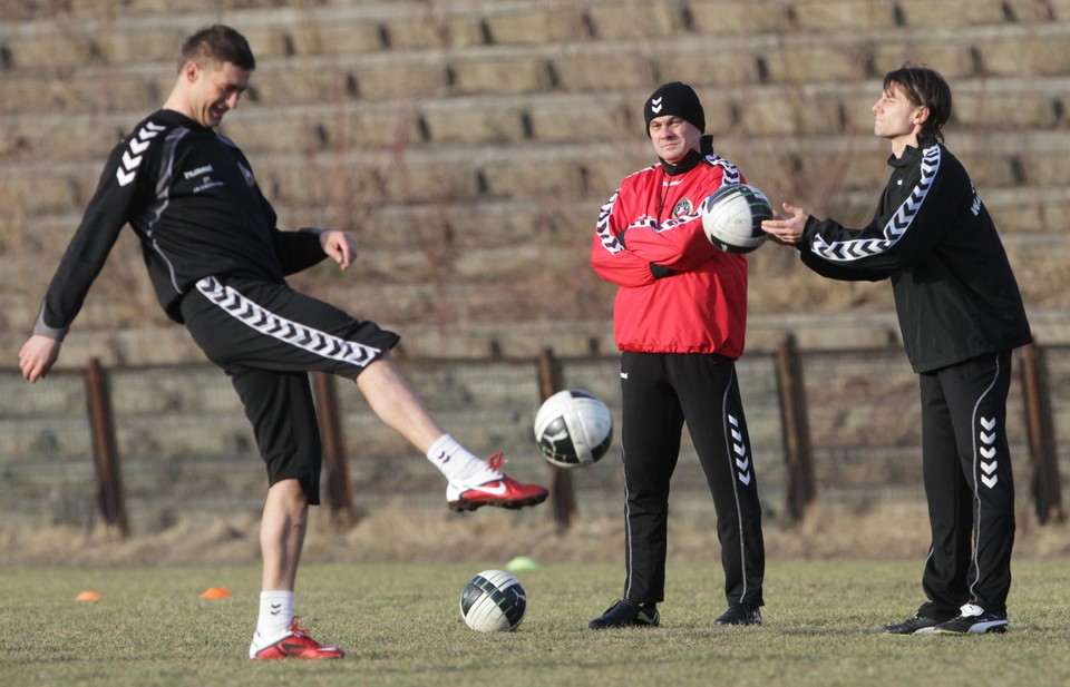 PIŁKA NOŻNA POLONIA WARSZAWA TRENING