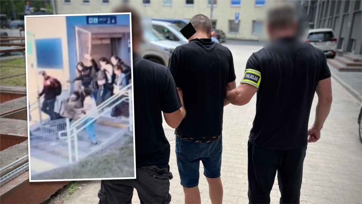 Brutalnie zaatakował kobietę na dworcu. Pokazano n