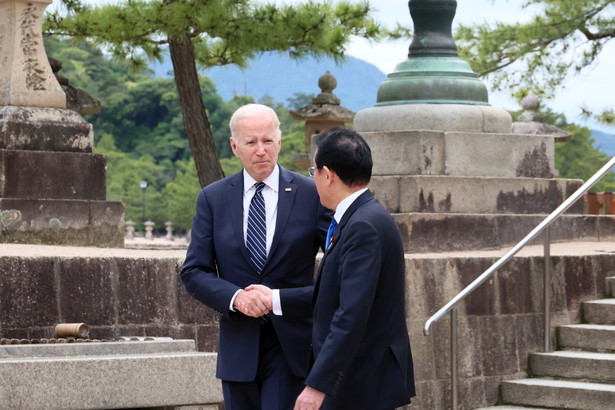 Prezydent USA Joe Biden podczas szczytu G7 w Hiroszimie