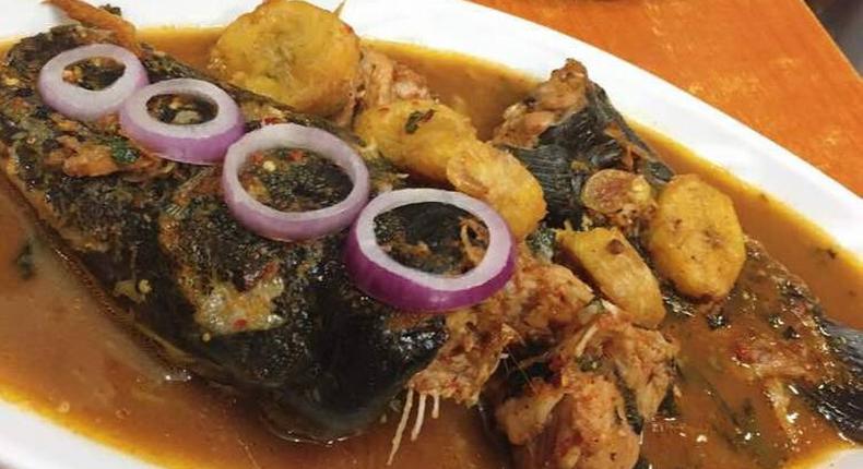 Catfish and plantain peppersoup [Cookpad]