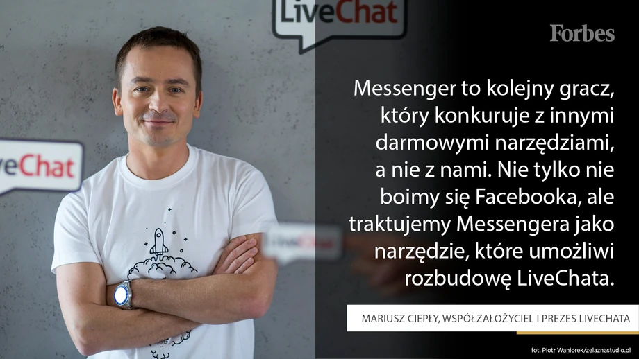 Mariusz Ciepły, współzałożyciel i prezes LiveChata 