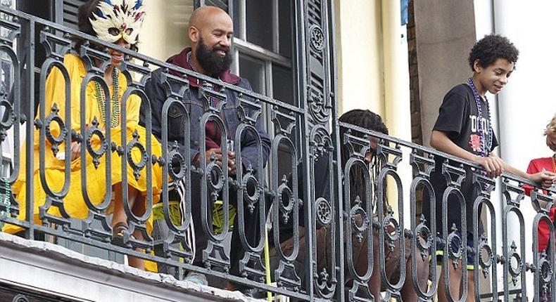 Solange Knowles, Alan Ferguson and Daniel Julez Smith Jr. in New Orleans