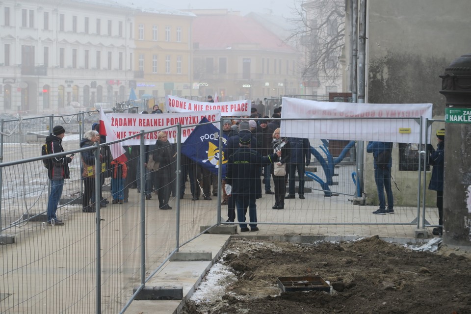 Protest listonoszy w Lublinie