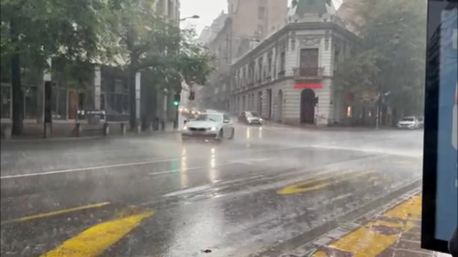 Pljusak u Beogradu