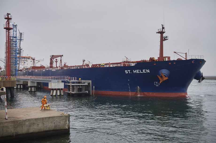 Zbiornikowiec "St. Helen" przypłynął z portu Freeport w Teksasie
