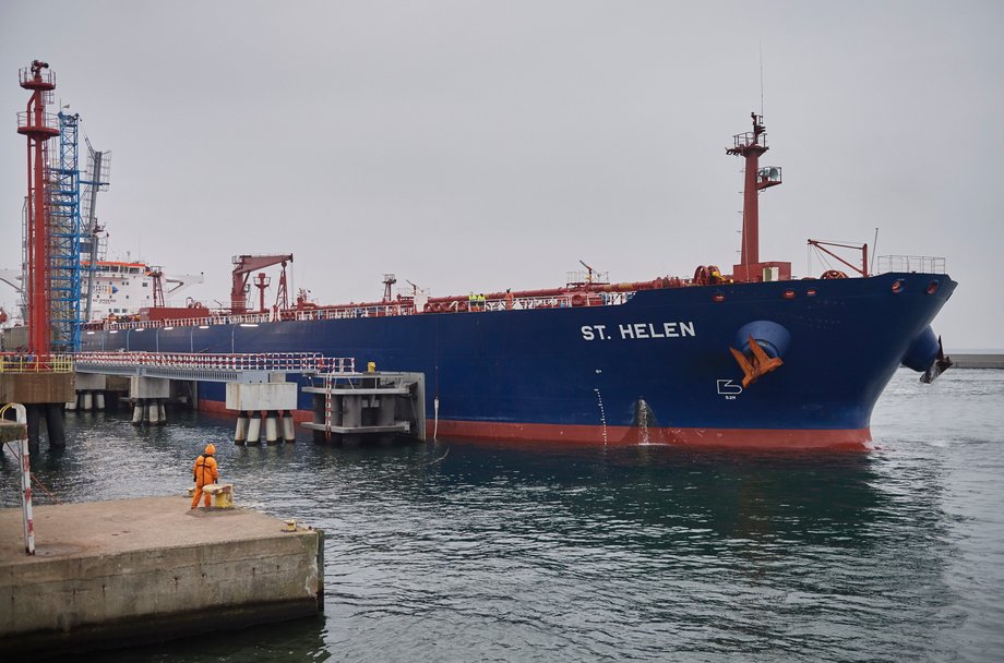 Zbiornikowiec "St. Helen" przypłynął z portu Freeport w Teksasie