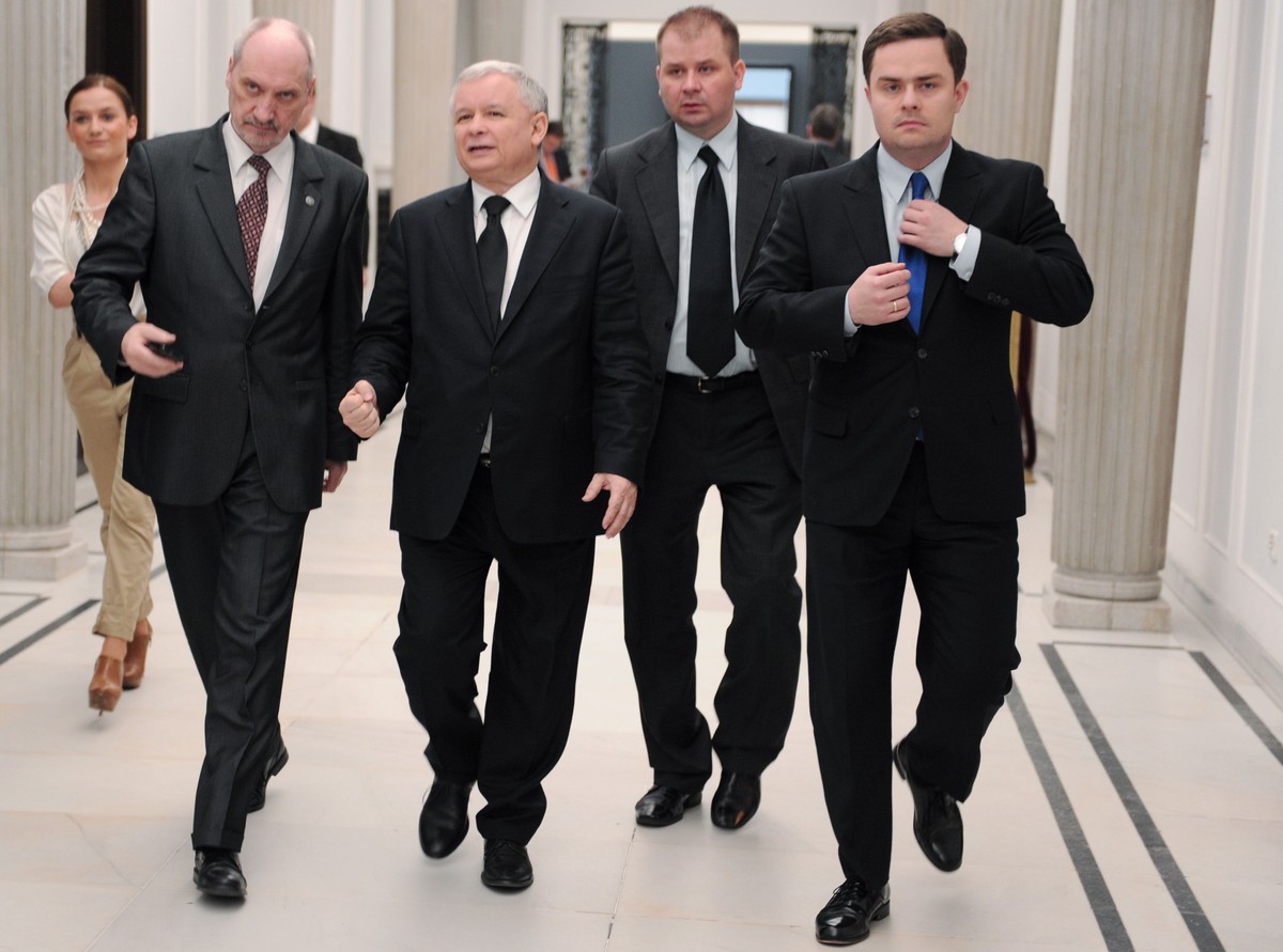 Antoni Macierewicz Jarosław Kaczyński Adam Hofman