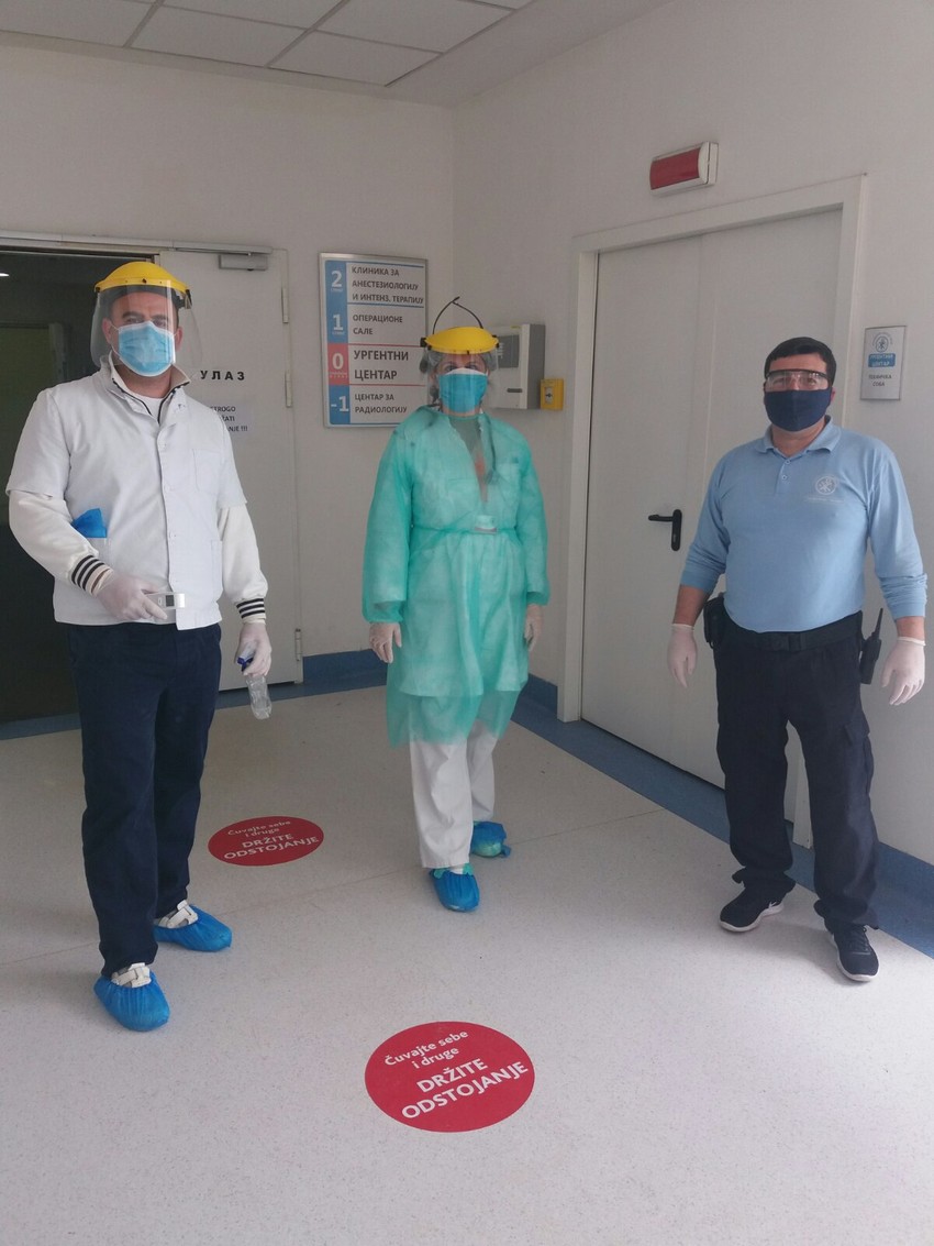 Ekipa lekara i tehničara iz prijemne ambulante Klinike za kardiologiju