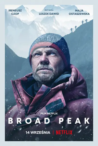 Plakat &quot;Broad Peak&quot; w reżyserii Leszka Dawida