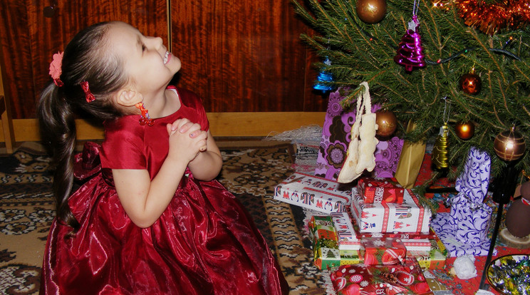 Bóji Orsolya kislánya, Anna minden évben rácsodálkozik a feldíszített karácsonyfára