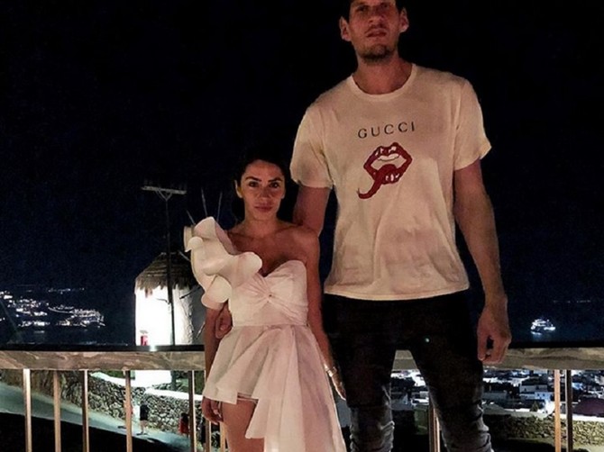 Milica i Boban Marjanović na Mikonosu