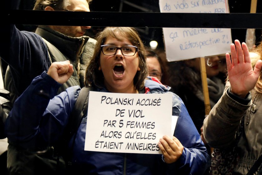 Demonstracja kobiet przeciwko Romanowi Polańskiemu