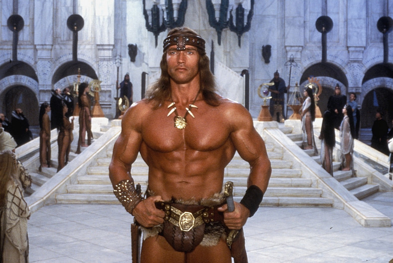 Arnold Schwarzenegger jako Conan w filmie z 1984 roku (fot. BEW)