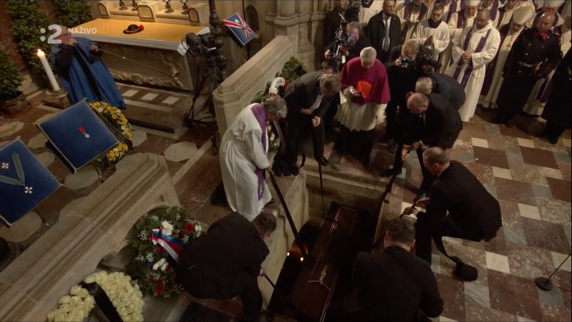 Pohreb českého kardinála Dominika Duku. 