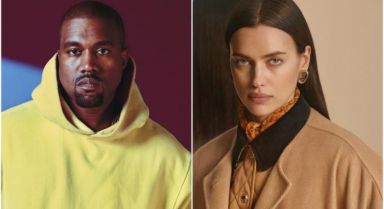 Kanye West and model Irina Shayk  [Instagram/Irina Shayk]