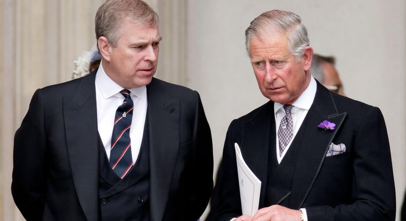 One royal expert has claimed that Prince Andrew's relationship with King Charles is virtually nonexistent.Max Mumby/Indigo/Getty Images