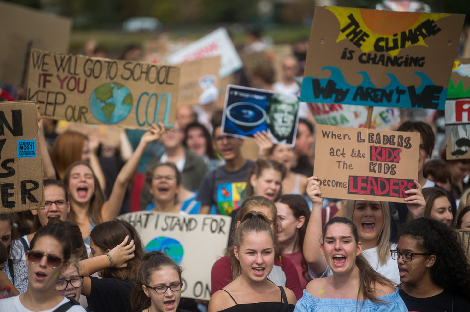 Młodzieżowy Strajk Klimatyczny w Budapeszcie