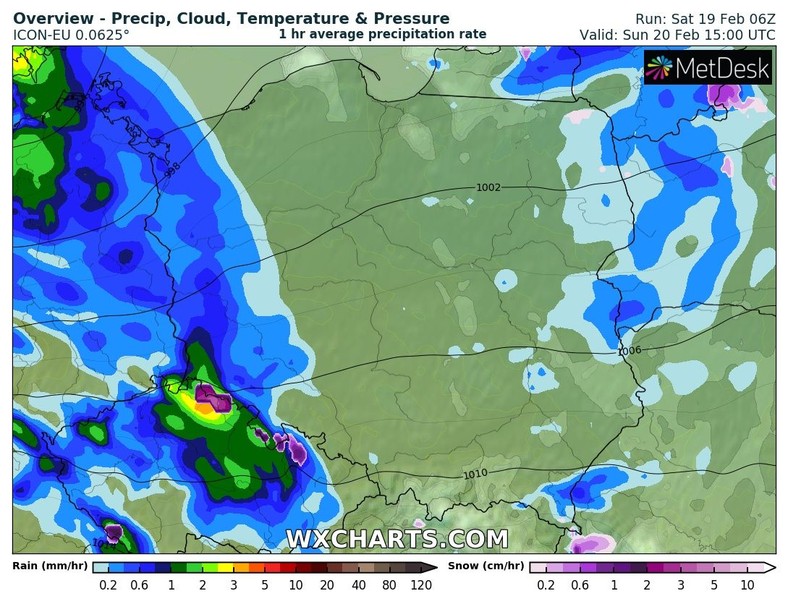 W niedzielę nad Polską będą obecne dwa fronty atmosferyczne