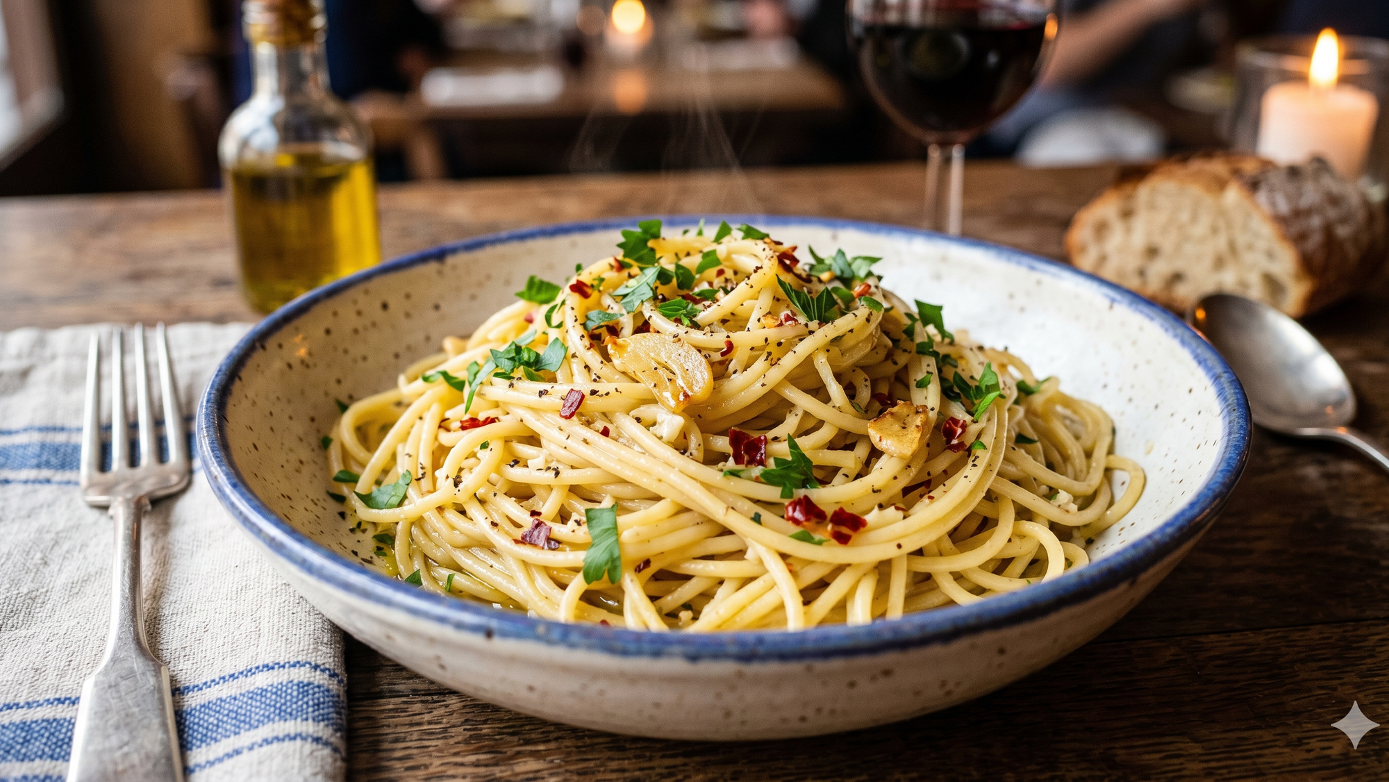 Špagety Aglio, Olio e Peperoncino