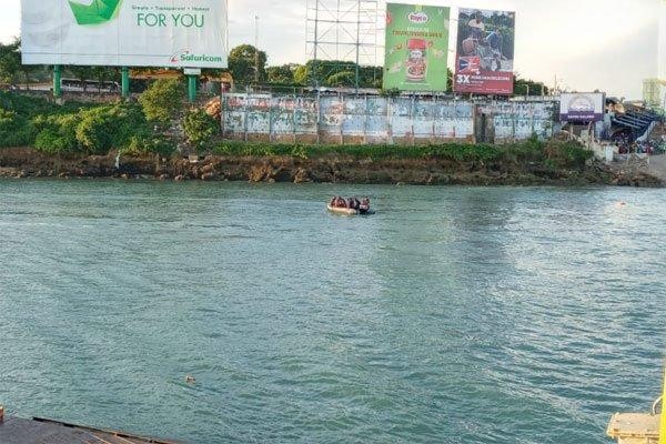 Decomposing body of a male floats out of the Indian Ocean at Likoni Channel, days after Joseph Mutinda sped off the ferry