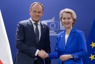 Donald Tusk i Ursula von der Leyen