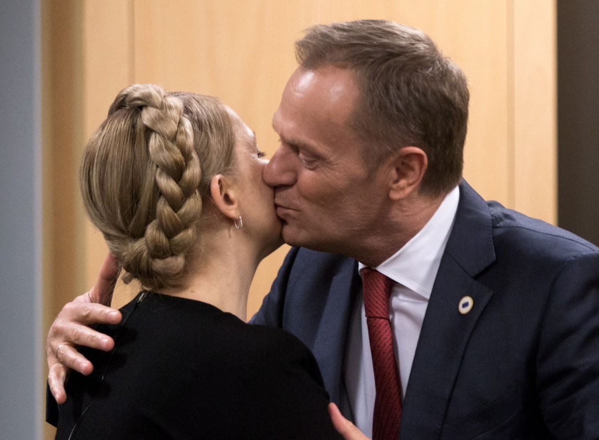 Julia Tymoszenko i Donald Tusk