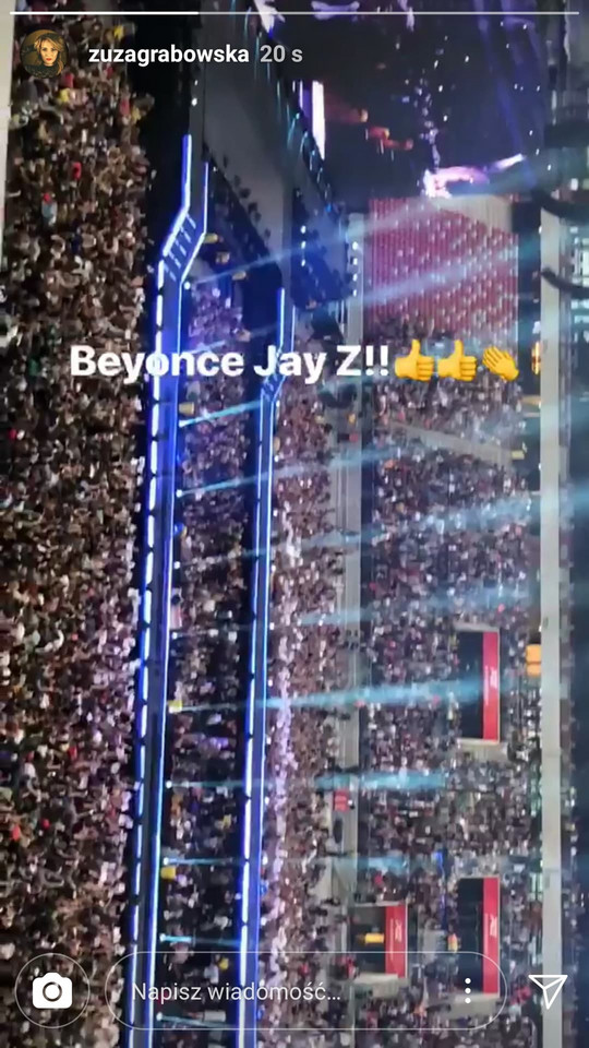 Zuzanna Grabowska na koncercie Beyonce