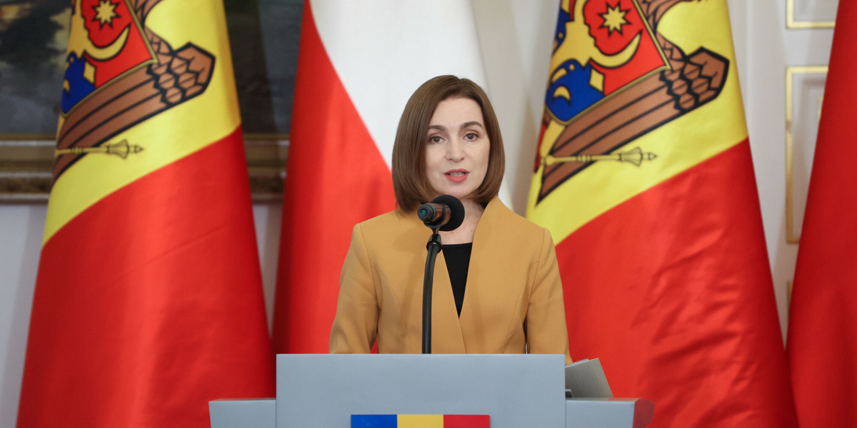 Prezydent Mołdawii Maia Sandu.