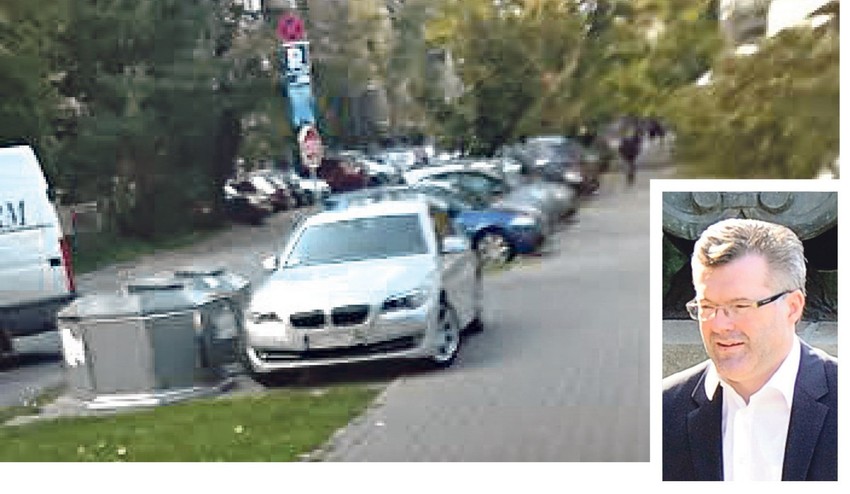 Limuzina Igora Bečića i bahati vozač koga je baš briga za zelenilo i trotoar