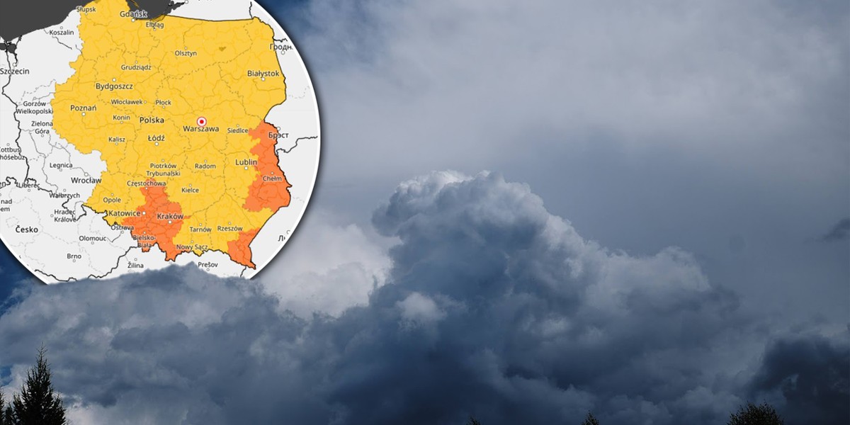 W prognozie zagrożeń meteo IMGW – dużo możliwych ostrzeżeń. 