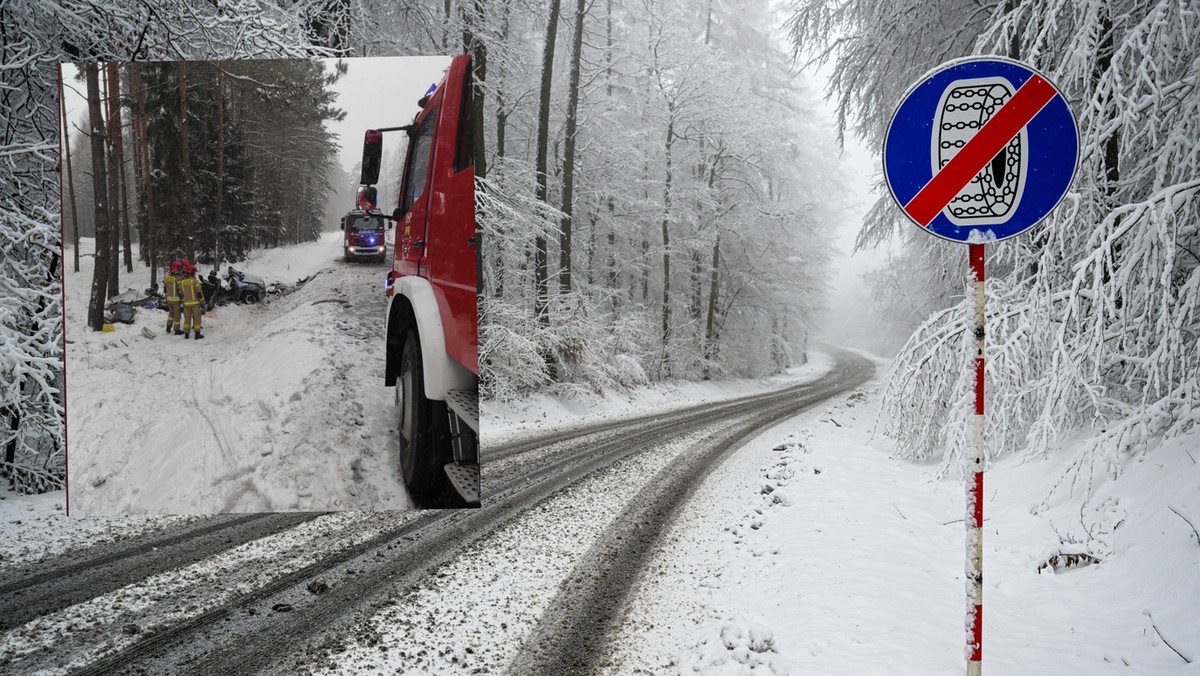 Zima nie odpuszcza. Bardzo trudne warunki na polskich drogach