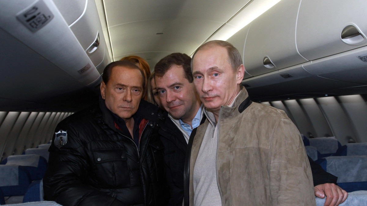 Silvio Berlusconi, Dmitrij Miedwiediew i Władimir Putin