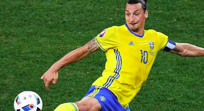 Swedish striker Zlatan Ibrahimović.