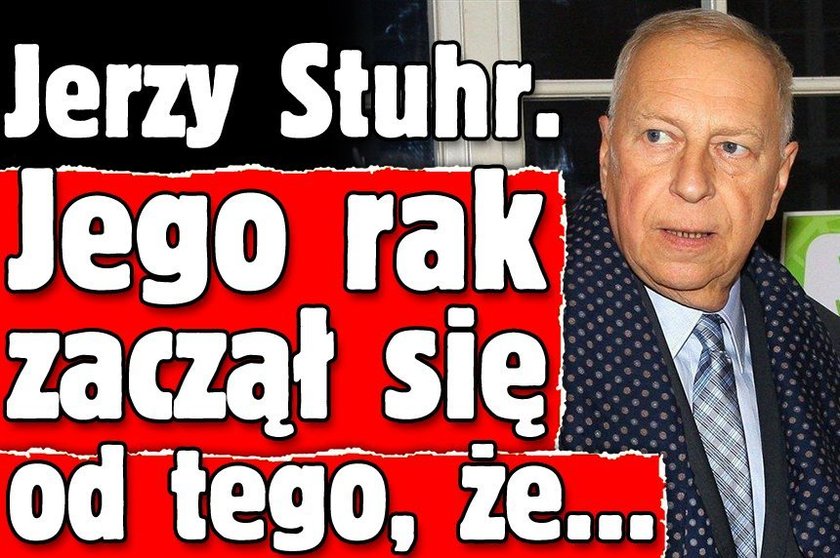 Jerzy Stuhr. Jego rak zaczął się od tego, że...