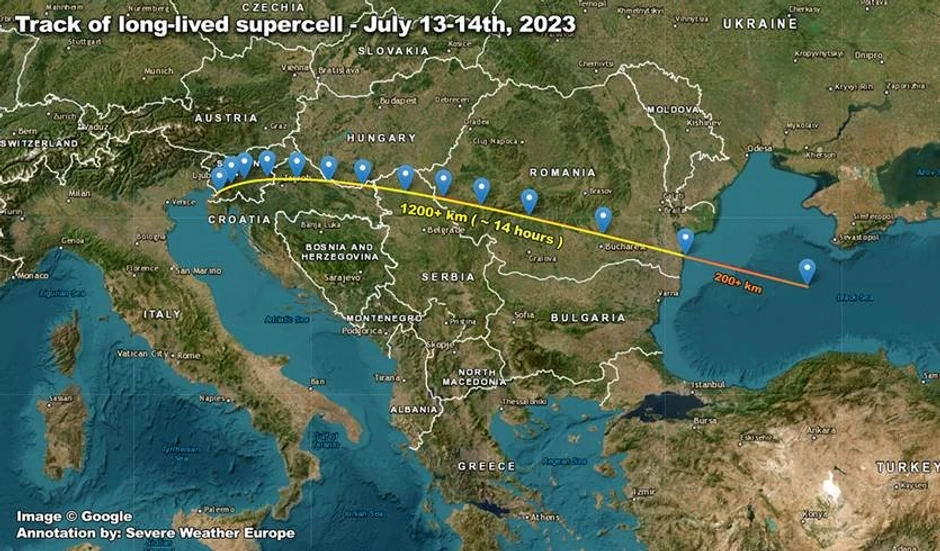 13. jula 2023. godine dogodila se jedna od prošlogodišnjih superćelijskih oluja