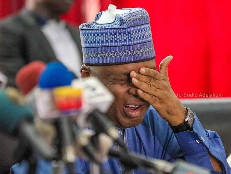 Senate president Bukola Saraki fell out with the APC (NASS media) 