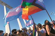 Parada z okazji międzynarodowego Dnia Dumy LGBT+  w Walencji, 28 czerwca 2021 r. 