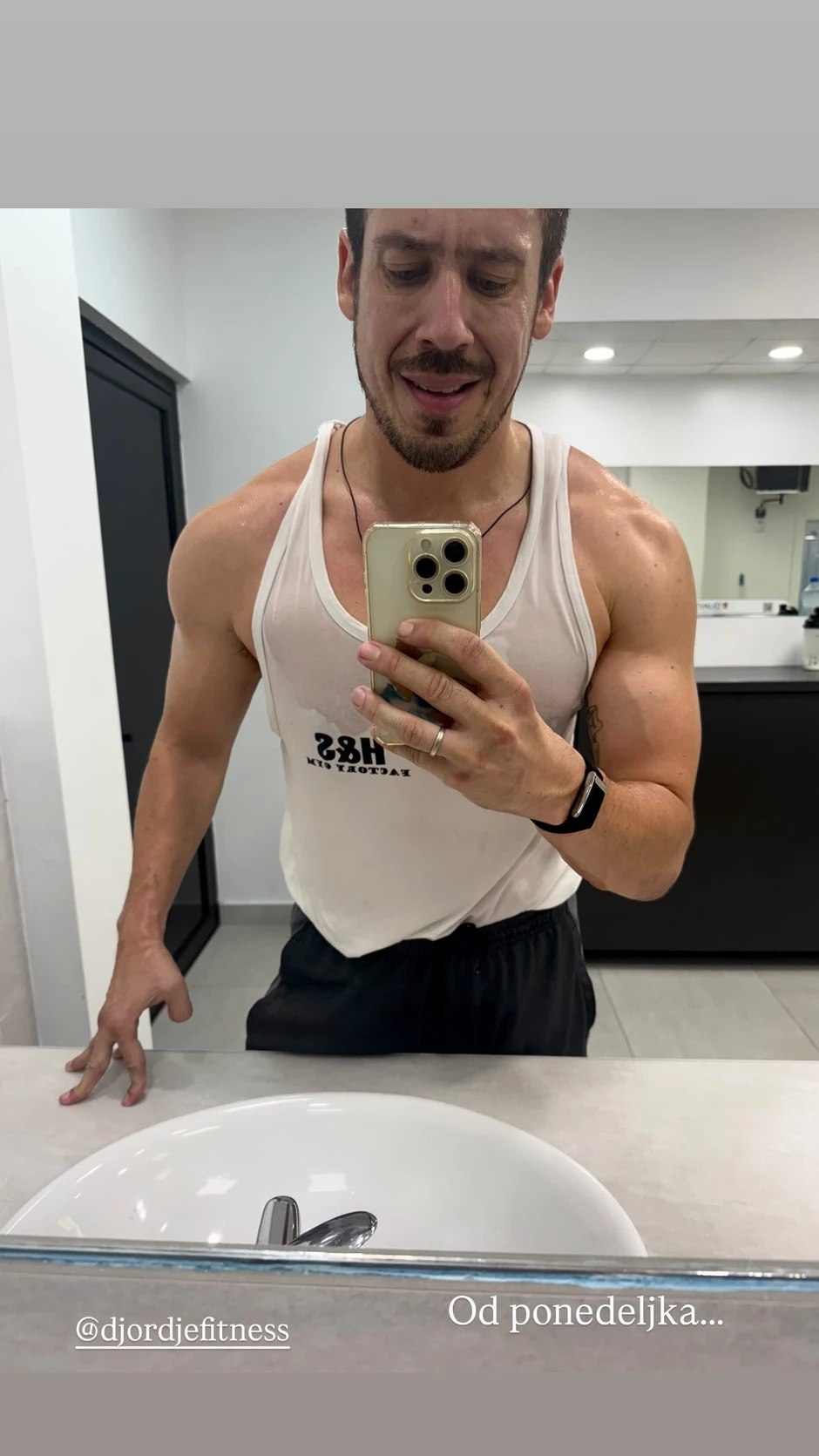 Nikola Rokvić se slikao nakon treninga